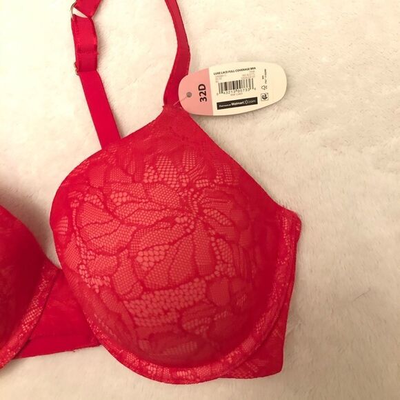NWT Women’s Pink All Over Lace Push Up Bra - Picture 6 of 9